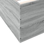 vidaXL Cadre de lit sonoma gris 160x200 cm bois d'ingénierie