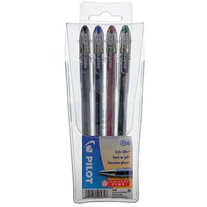 Stylos bille G1 - Encre Gel - 0,5 mm - Assortis (Pochette de 4)