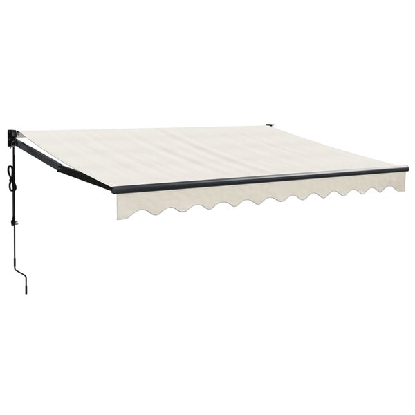 vidaXL Auvent rétractable automatique crème 3 5x2 5 m