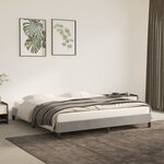 vidaXL Cadre de lit Gris clair 180x200 cm Velours