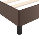 vidaXL Cadre de lit avec tête de lit Marron 120x200 cm Similicuir