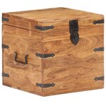 vidaXL Coffre 40x40x40 cm Bois d'acacia solide