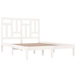 vidaXL Cadre de lit Blanc Bois de pin massif 200x200 cm