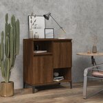 vidaXL Buffet Chêne marron 60x35x70 cm Bois d'ingénierie