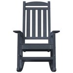 vidaXL Chaise à bascule bleu marine 70x92x108 cm HDPE