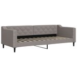 vidaXL Lit de jour avec lit gigogne taupe 80x200 cm tissu