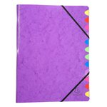 Trieur Dos Agrafé Iderma - A4 - Couleurs Assorties - X 8 - Exacompta
