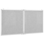 vidaXL Tableau blanc magnétique pliable 120x60x1 7 cm aluminium