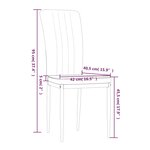 vidaXL Chaises à manger lot de 2 Rose Velours