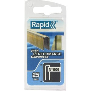 RAPID Agrafes étroites galvanisées - N°606/25 mm