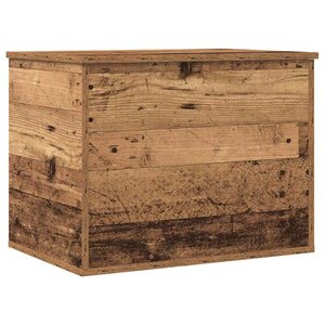 vidaXL Boîte de Rangement avec stockage Bois ancien 60 x 42 x 46 cm