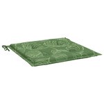 vidaXL Coussins de chaise lot de 6 motif de feuilles 50x50x4 cm tissu