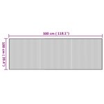 vidaXL Tapis rectangulaire naturel 100x300 cm bambou