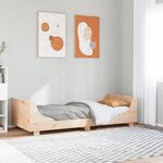 vidaXL Cadre de lit sans matelas 100x200 cm bois massif de pin