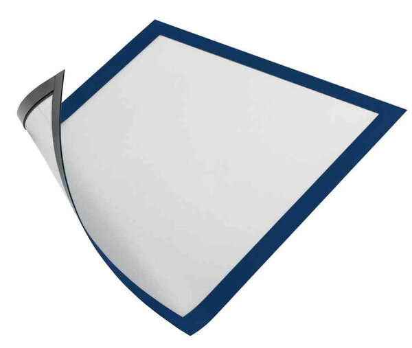 Lot de 5 cadres d'affichages magnétiques format A4  en film dur  bleu foncé DURABLE