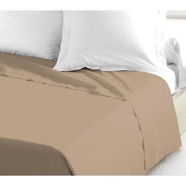 Drap Plat 100  coton 180 x 290 cm beige