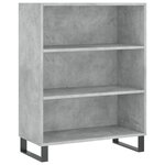 vidaXL Buffet gris béton 69 5x32 5x180 cm bois d'ingénierie