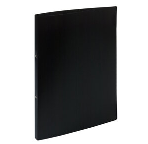 Classeur 2 anneaux 15 mm polypropylène Opaque A4, noir EXACOMPTA