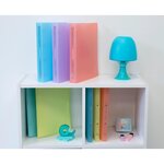 Classeur 4 Anneaux 30 Mm Polypropylène Chromaline Pastel - A4 Maxi - Bleu Pastel - X 15 - Exacompta