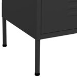 vidaXL Armoire de rangement Anthracite 80x35x101 5 cm Acier