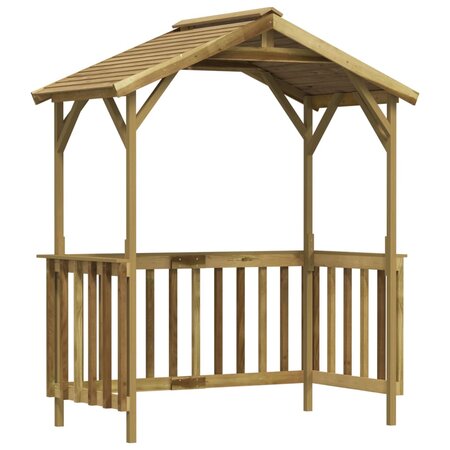 vidaXL Abri de barbecue 163 5x93x210 cm Bois de pin imprégné