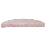 vidaXL Tapis de marches d'escalier 15 Pièces Rose clair 65x21x4 cm