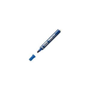 Marqueur permanent N60  pointe biseautée  bleu x 12 PENTEL
