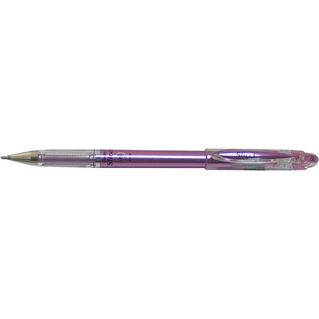 Roller encre gel slicci bg208  violet métallisé pentel