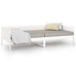 vidaXL Lit de jour Blanc Bois massif de pin 90x190 cm