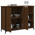 vidaXL Buffet chêne marron 100x33x75 cm bois d'ingénierie