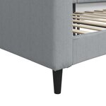 vidaXL Lit de repos gris clair 100x200 cm tissu