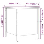 vidaXL Banc de rangement noir 40x42 5x50 cm bois d'ingénierie