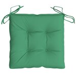 vidaXL Coussins de chaise lot de 4 40x40x7 cm tissu oxford vert