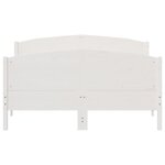 vidaXL Cadre de lit sans matelas blanc 150x200 cm bois de pin massif