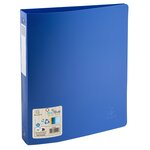 Classeur 4 Anneaux 30mm Polypropylène Recyclé Beeblue - A4 Maxi - Bleu Marine - X 12 - Exacompta