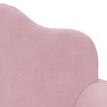 vidaXL Canapé pour enfants 2 places rose peluche douce