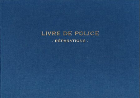 Registre Livre de Police pour Bijoutiers -Réparations - 21X30 200 P. - bleu ELVE