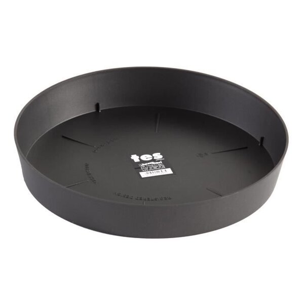 PLASTIKEN Plateau 28 cm - Pour pot de fleurs 38 cm - Anthracite