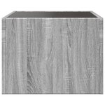 vidaXL Table de chevet avec LED infini sonoma gris 40x40x30 cm