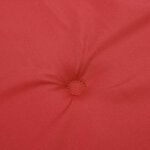 vidaXL Coussins de chaise jardin lot de 4 rouge 50x50x4cm tissu oxford