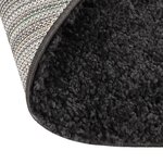 vidaXL Tapis shaggy à poils longs Crème et anthracite φ120 cm