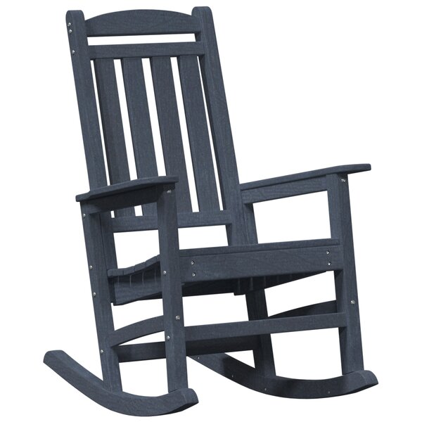 vidaXL Chaise à bascule bleu marine 70x92x108 cm HDPE