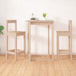 vidaXL Chaises de bar lot de 2 40x41 5x112 cm bois de pin solide