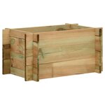 vidaXL Jardinière surélevée pour légumes Bois de pin imprégné 40 cm