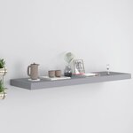 vidaXL Étagère murale flottante gris 90x23 5x3 8 cm MDF