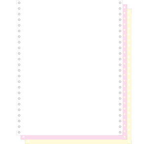 Carton de 1000 Listing 240X12' 3 PLIS Blanc/rose/jaune BCD Autocopiant EXACOMPTA