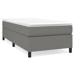 vidaXL Cadre de lit Gris foncé 80x200 cm Tissu