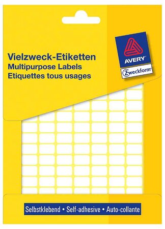 486 étiquettes multi-usages, 50 x 19 mm, blanche avery zweckform