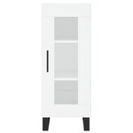 vidaXL Buffet haut Blanc 34 5x34x180 cm Bois d'ingénierie