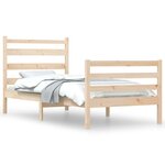 vidaXL Cadre de lit bois de pin massif 100x200 cm
